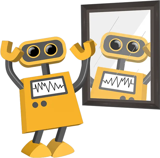  Robot 59 Mirror Bot Tim Robot Clipart Transparent Background Png Mirror Transparent Background