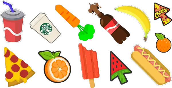  Food U0026 Drinks Custom Cursor Browser Extension Clip Art Png Mouse Cursors Png