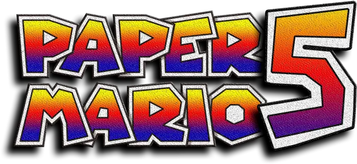  Paper Mario 5 Logo Paper Mario Png Paper Mario Logo