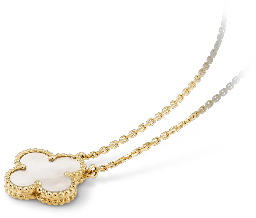  Vintage Alhambra Pendant Vcara45900 Van Cleef U0026 Arpels Van Cleef And Arpels Alhambra Png Chain Necklace Png