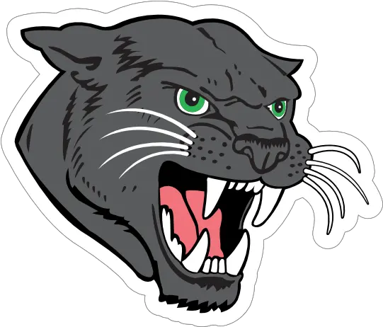  Black Panther Head Mascot Sticker Panther Head Png Black Panther Head Png