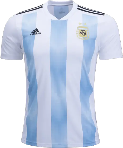  Argentina Home Soccer Jersey Argentina Home Jersey 2018 Png Soccer Jersey Png