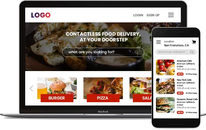  On Food Delivery Website Png Food App Icon Design