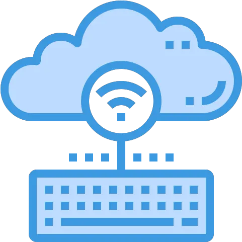  Cloud Icon Control Keyboard Wifi Internet Need For Cloud Storage Png Wifi Icon Blue