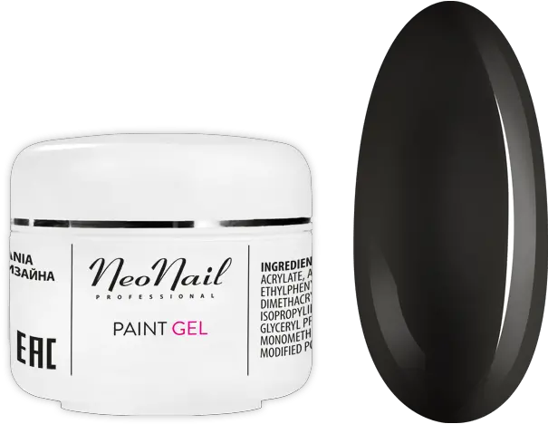  Paint Uv Gel Studio Line 5 Ml Black Pearl Neonail Png Black Paint Png