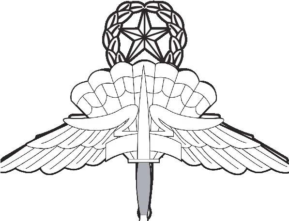  Filejumpmaster Transparent Backgroundpng Wikimedia Commons Free Fall Parachute Badge Wings Transparent Background