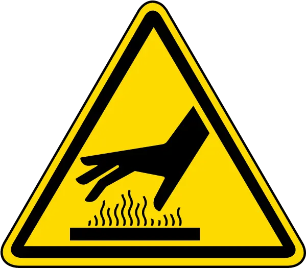  Hot Surface Warning Label J6525 Warning Label Png Hot Surface Icon