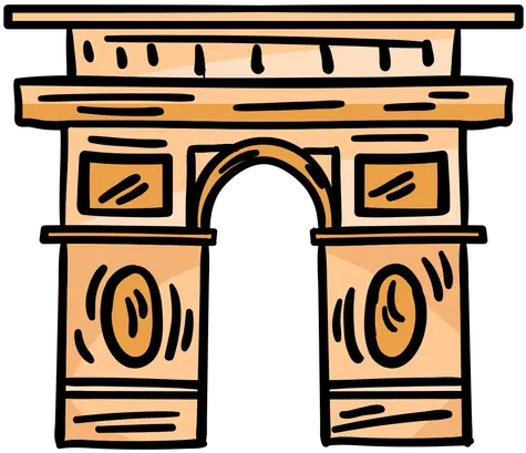  Triumphal Arch Arc De Triomphe Sketch Transparent Png Coffee Sophia Arch Png