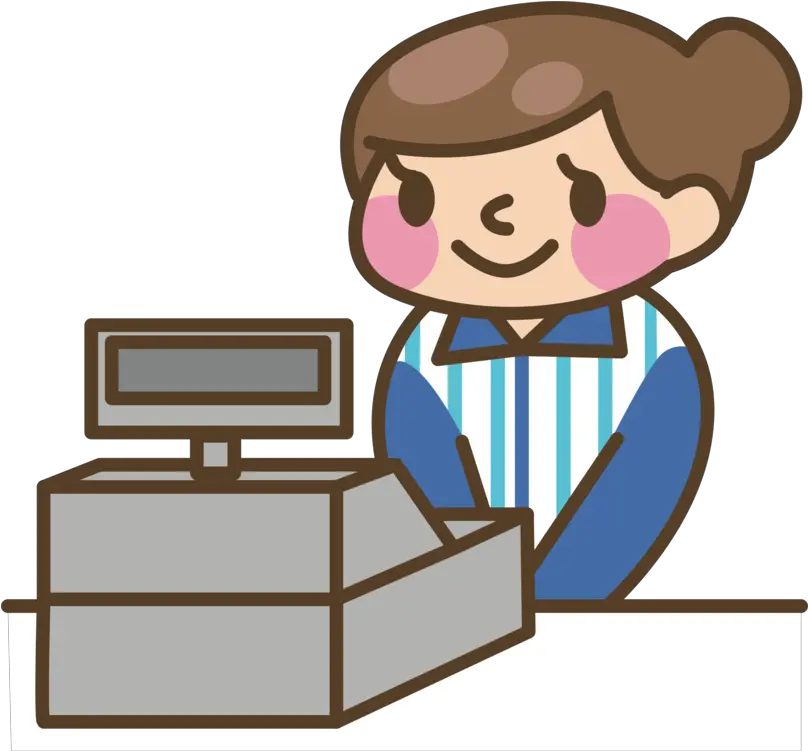  Cashier Cash Register Money Computer Cashier Clipart Png Cash Register Png