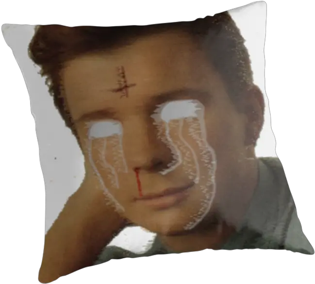  Satanic Rick Astley By Cameronlean Throw Pillow Png Rick Astley Png