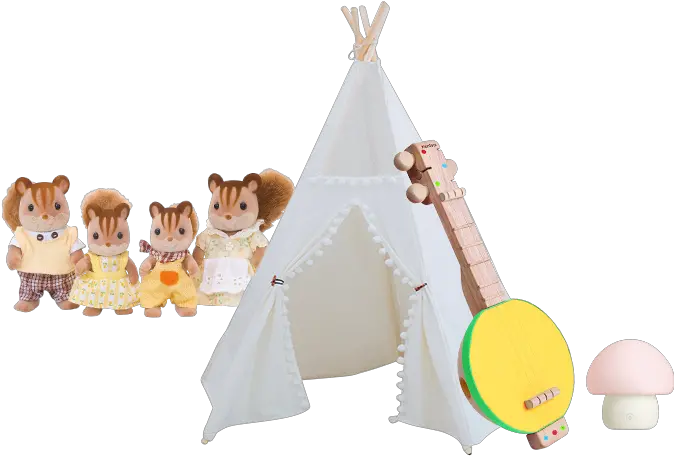  Download Hd Teepee Png Transparent Calico Critters Chipmunk Family Teepee Png