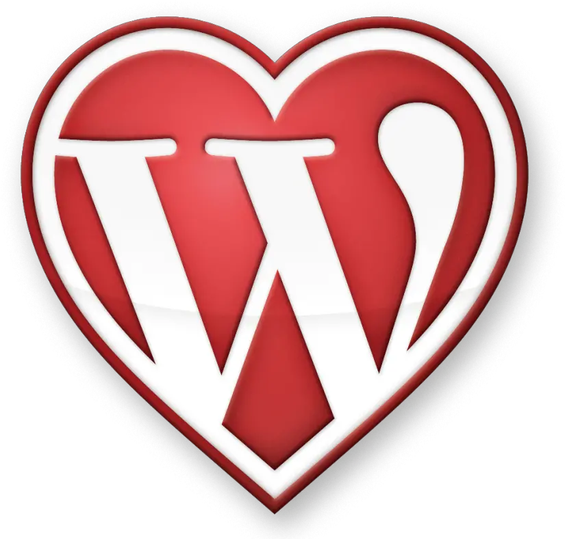  Halfblog Wordpress Icon Png Half Heart Png