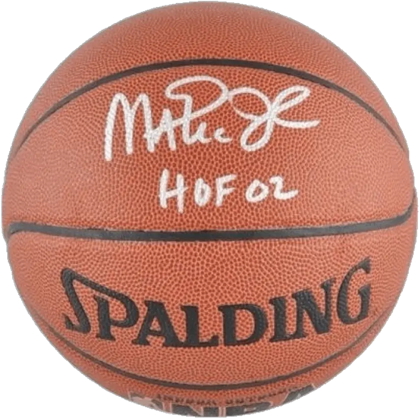  Spalding Nba Finals Ball Png Image With Lebron James Autograph Magic Johnson Png