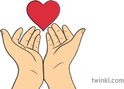  Out Stretched Hands Holding Love Illustration Twinkl For Women Png Hands Holding Png