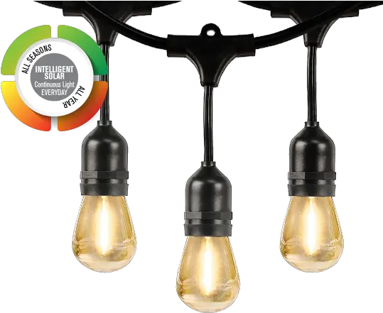  Gentech Industries Solarmate Intelligent Solar Filament Lumiere Costco Png String Light Png