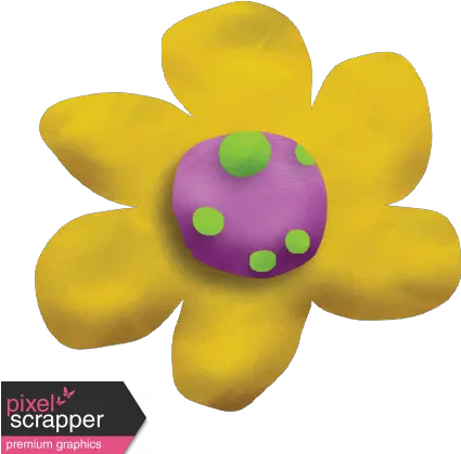  Playdough Flower 03 Graphic By Gina Jones Pixel Dot Png Play Dough Logo