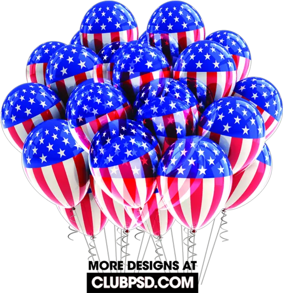  Download Usa Flag Balloons American Flag Balloons Full Templates Labor Day Flyer Png Usa Flag Transparent Background