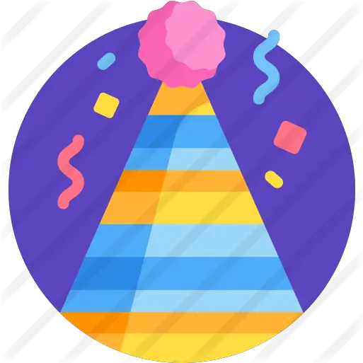  Party Hat Free Birthday And Party Icons Vertical Png Birthday Hat Transparent