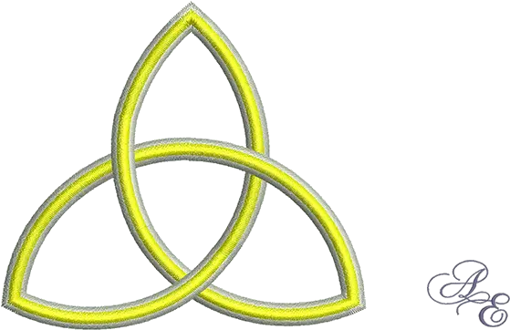  Art Of Embroidery Celtic Triangle Machine Embroidery Designs Trinity Symbol Png Triquetra Png