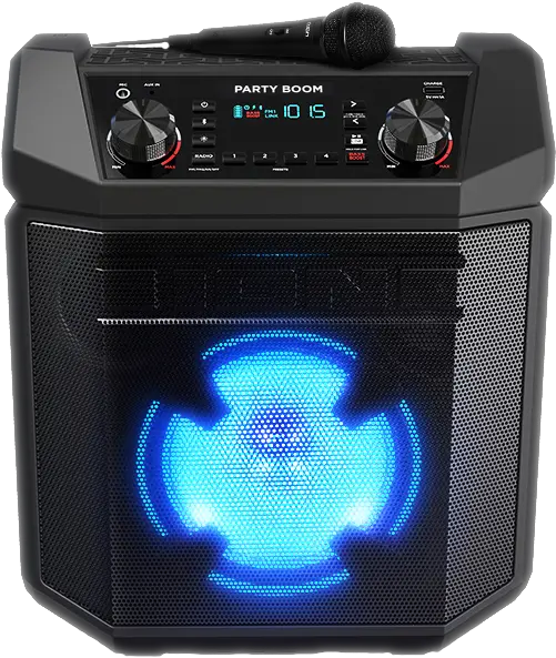  Ion Audio Party Boom Ion Audio Party Boom Rechargeable Speaker With Lights Png Sound Icon Not Working