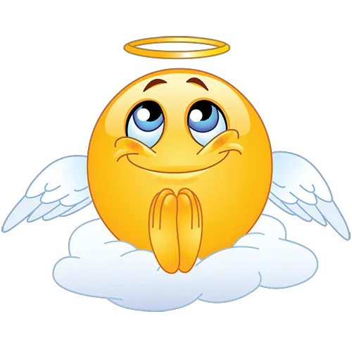  Hd Praying Emoji Copy And Paste Angel Emoticon Png Angel Emoji Png