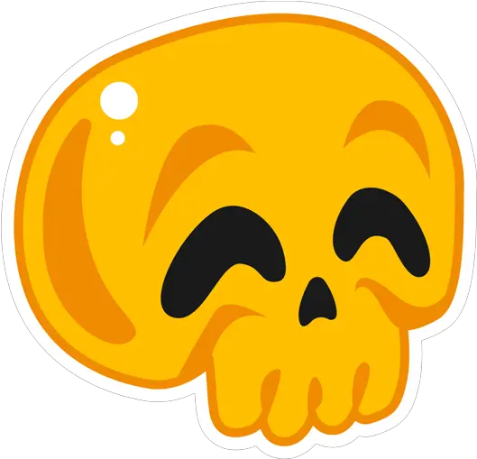  Skull Emoji Happy Sticker Clip Art Png Skull Emoji Transparent