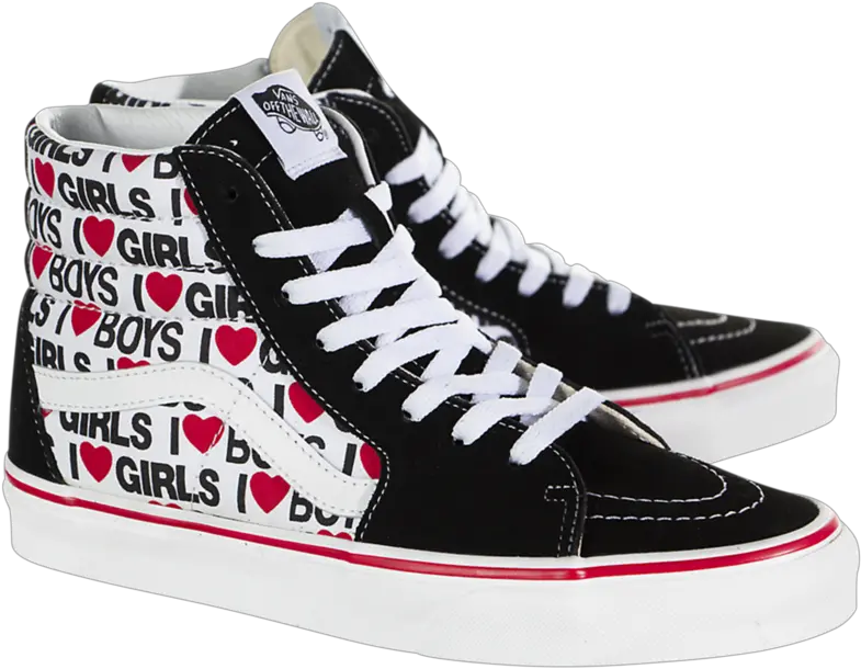  Vans Sk8 Hi I Heart Plimsoll Png Vans Shoes Logo