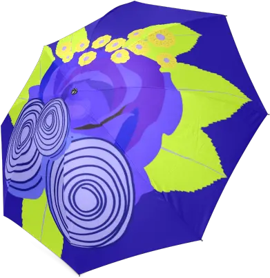  Indigo Watercolor Roses Floral Foldable Umbrella Model U01 Id D653231 Png