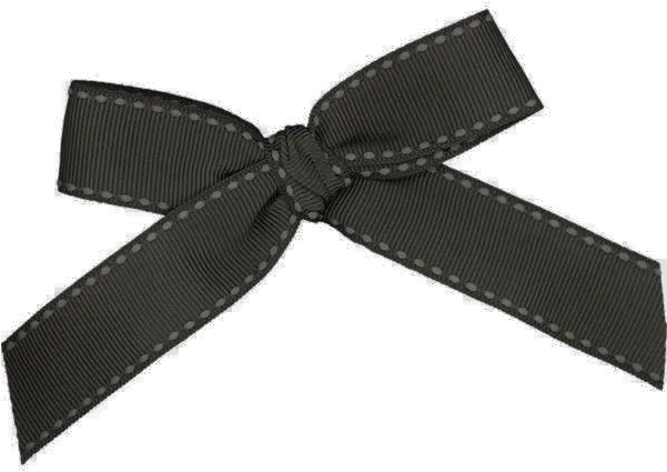  Black Bow Ribbon Png Pic Ribbon Black Knot Png Hair Bow Png