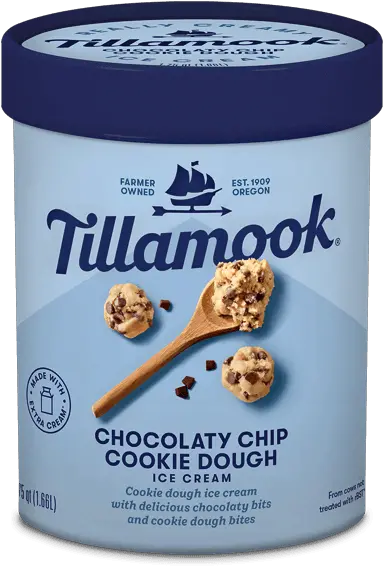  Chocolaty Chip Cookie Dough Ice Cream Tillamook Tillamook Chocolate Chip Cookie Dough Ice Cream Png Cookie Transparent