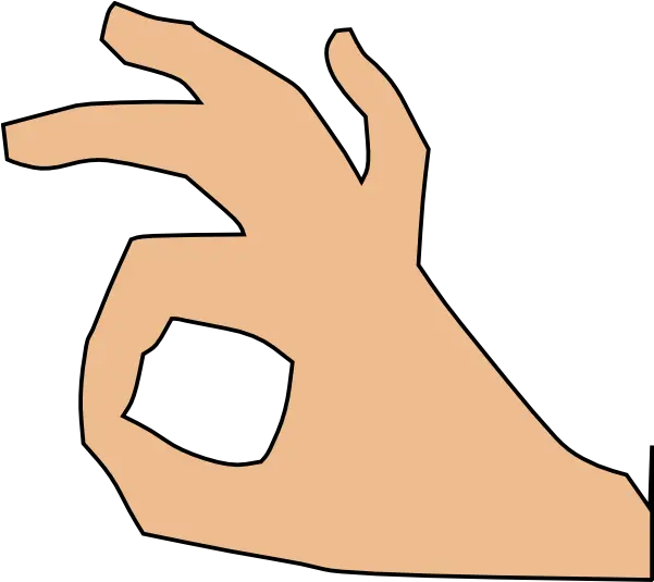  Fingers Clipart Okay Clip Art Png Ok Hand Png