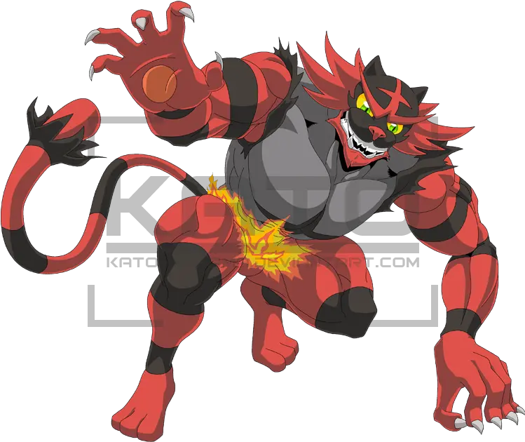  727 Incineroar By Kato Regama Daolr1l Incineroar Bara Cat Incineroar Png Incineroar Png