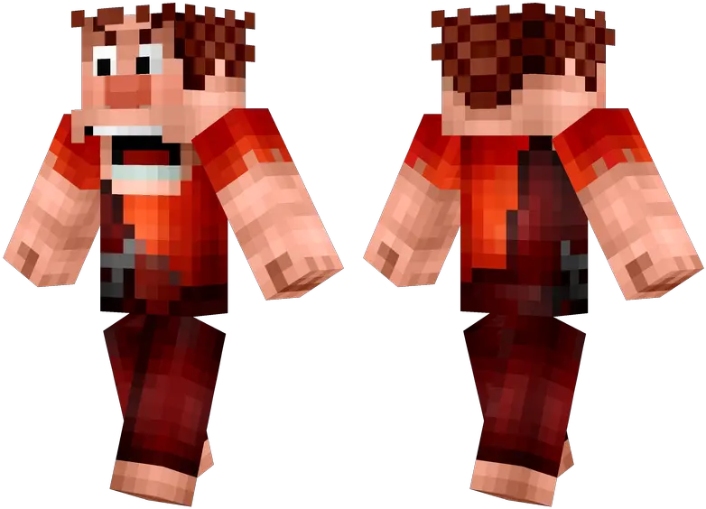  Wreck It Ralph Minecraft Skins Parkour Boy Minecraft Skin Png Wreck It Ralph Transparent