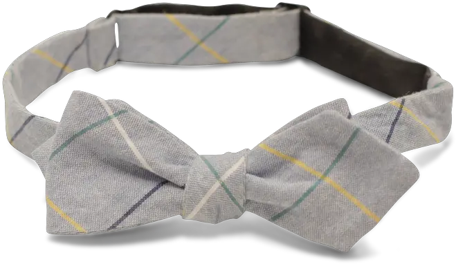  Steel Blue With Teague Plaid Bow Tie Solid Png Bow Tie Transparent