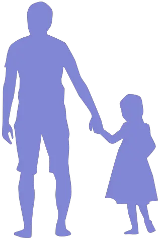  Father And Daughter Walking Silhouette Transparent Png Happy Birthday Daddy From Your Little Girl People Walking Silhouette Png