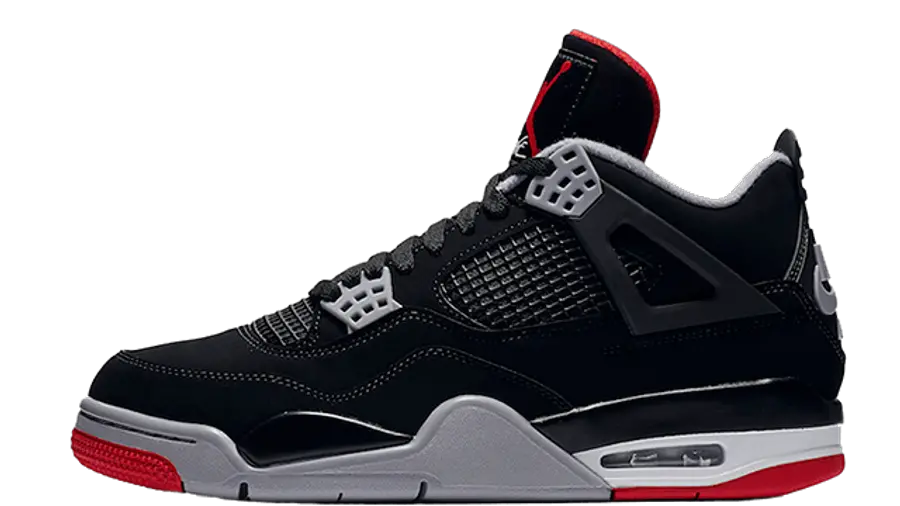  Nike Air Jordan 4 Bred Bred Jordan 4 Png Jordans Png