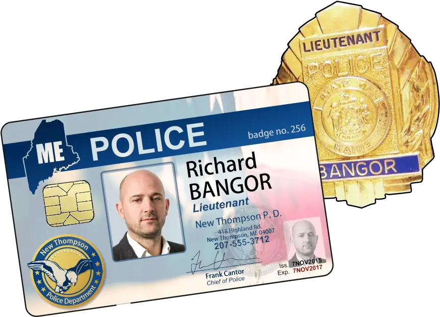  Custom Police Fire Service Photo Id Police Badge Id Png Id Card Png