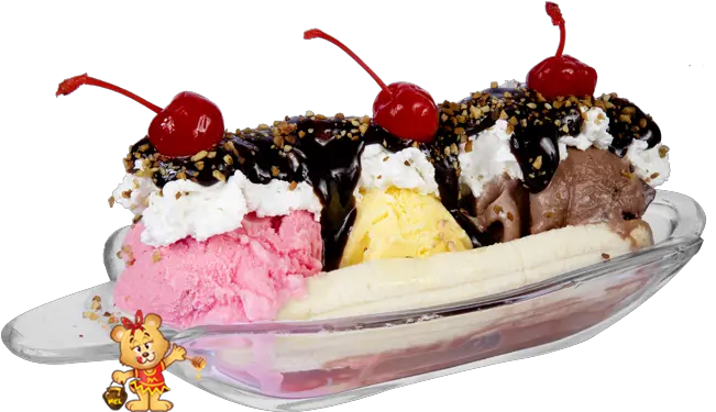  Download Hd Banana Split Transparent Png Image Nicepngcom Gelato Banana Split Png