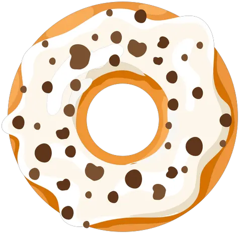  Vanilla Doughnut Illustration Transparent Png U0026 Svg Vector Circle Donut Transparent Background