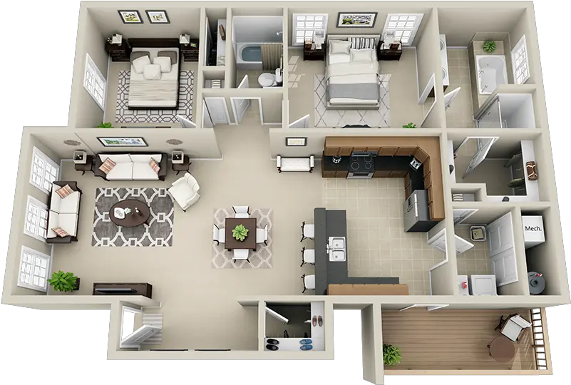  Apartments U2014 St Ivans In 3d Png Apartment Png