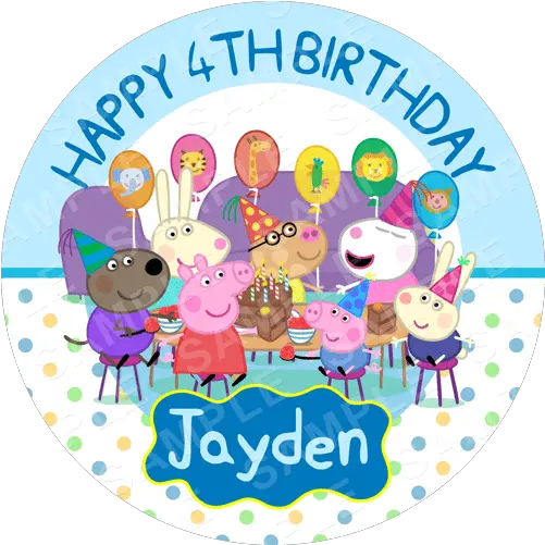  Peppa Pig Archives Edible Cake Toppers Ireland Peppa Pig Birthday 4th Png Peppa Pig Gay Icon
