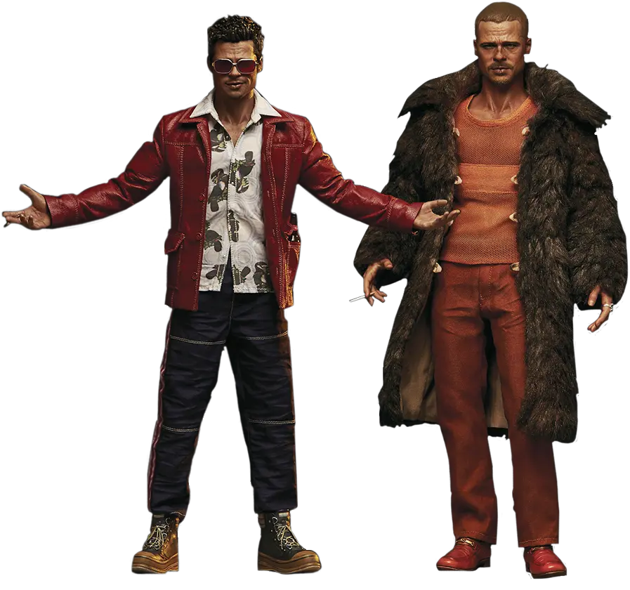  Download Tyler Durden Special Two Pack 16th Scale Action Fight Club Brad Pitt Outfit Png Scale Figures Png