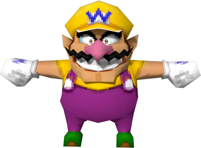  Ds Dsi Super Mario 64 Ds Wario The Models Resource Super Mario 64 Ds Wario Png Mario 64 Png