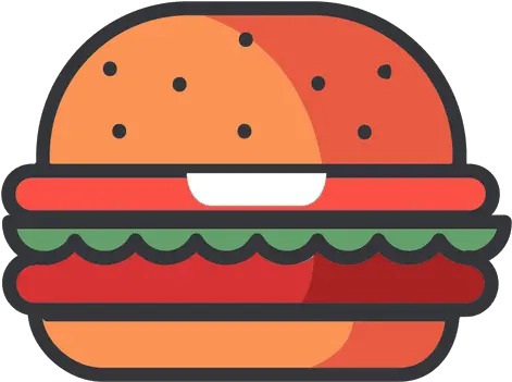  Fast Food Hamburger Flat Icon Icon Hamburger Png Hamburger Transparent