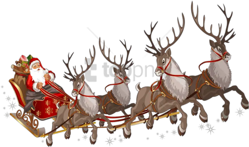  Download Free Png Santa Claus With Sleigh Santa Sleigh Santa In Sleigh Png Santa Transparent Background