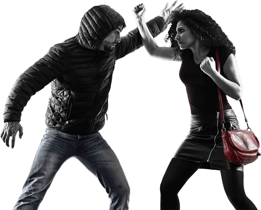  Lady Fighting Attacker With Krav Maga Female Self Defense Png Maga Png