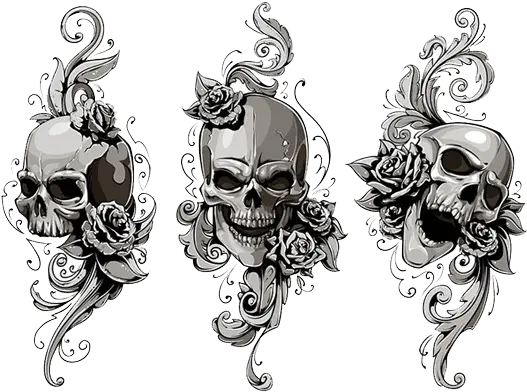  Skulls Tattoos Tattoo Awesome Design Skull Tattoo Png Cool Effects Png