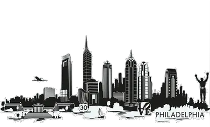  Resources Outline Silhouette Philadelphia Skyline Png City Skyline Icon