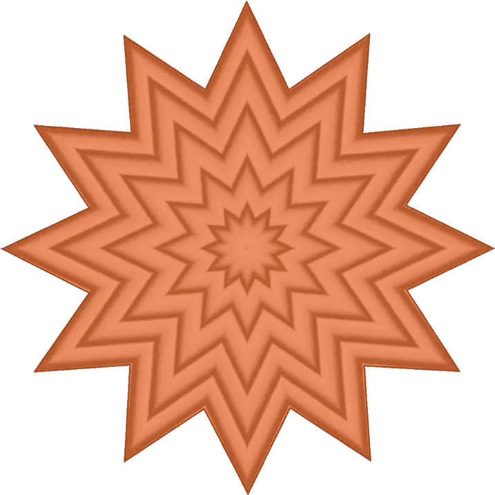  Kaleidoscope Patterns Hd Png Download Orange Star