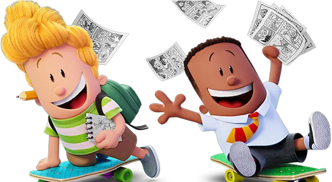  Thomas Middleditch George And Harold Captain Underpants Png Kevin Hart Png